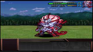 SRW OG Gaiden Ialdabaoth HD texture attack animation [upl. by Koball]