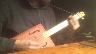 Derek Trucks Chevrolet on 3 String Cigar Box Guitar [upl. by Tirrell238]