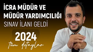 İcra Müdür ve Müdür Yardımcılığı Sınav Duyurusu  BAŞVURU KOŞULLARI  ÖNEMLİ icra hukuk adalet [upl. by Yrret693]