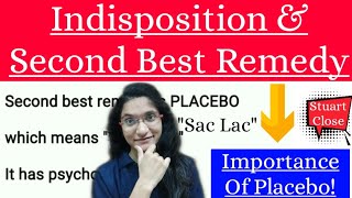 Indisposition amp Second Best Remedy  Placebo  Sac Lac  Stuart Close Philosophy [upl. by Metts]