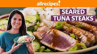 How to Cook Ahi Tuna Steaks  Seared Tuna Steaks  Get Cookin  Allrecipes [upl. by Tedman]