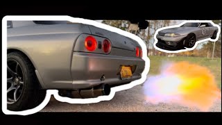 Fire Spitting R32 Gtr Hits The Hill’s😱 [upl. by Donoho]