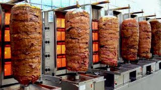 Doner Kebab Factory  How Doner Kebab Is Made  Food Factory [upl. by Airyk]