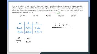 2024 AMC 12A Problem Series Problem 16Probability with Restriction [upl. by Luamaj]