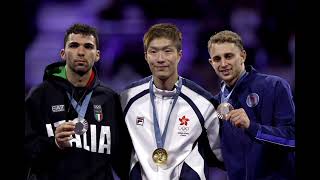 Olympic history for Hong Kong fencer Cheung Kalong’s 2nd gold [upl. by Dessma]