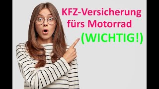 ⁣KfzVersicherung fürs Motorrad – alles WICHTIGE einfach erklärt ⭐⭐⭐⭐⭐ [upl. by Gordie527]