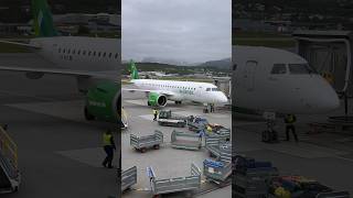 Flying Wideroe from Tromso to Bergen TOSBGO embraer195 [upl. by Novyert]