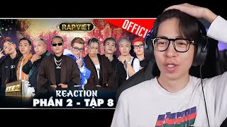 RAP VIỆT Mùa 2 2021  Tập 8  ViruSs Reaction [upl. by Ellehsat]