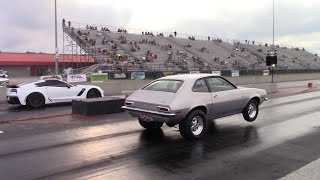 4 Cylinder Turbo Pinto Sand Bagging Against a Mustang GT C7 Z06 Corvette amp Turbo LS 240 14 Mile [upl. by Saxe186]