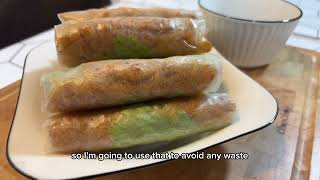 How To Make Vietnamese Vegan Spring Rolls Easy Recipe [upl. by Ula518]