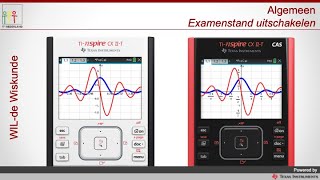 TINspire CXII T CAS Examenstand Uitschakelen [upl. by Cyb]