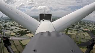 POV Wind Turbine Blade Check By DJI Matrice 30T Drone [upl. by Johnath]