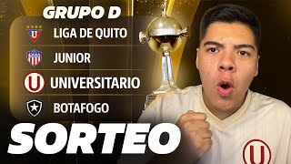 GRUPO ILUSIONANTE Liga de Quito Junior y Botafogo  REACCIÓN SORTEO COPA LIBERTADORES 2024 [upl. by Oakes289]