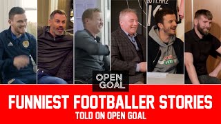 FUNNIEST FOOTBALLER STORIES TOLD ON OPEN GOAL  Ft McCoist McGeady Carragher Halliday amp More [upl. by Kessia136]