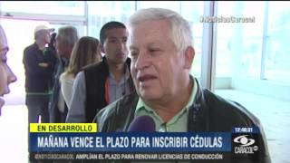 Este 9 de enero vence plazo de inscripción de cédulas para elecciones  8 de Enero de 2014 [upl. by Naginnarb]