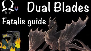 How to solo Fatalis with Dual Blades head openings builds full hunt [upl. by Geri]