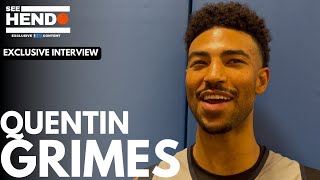 Quentin Grimes talks Dallas mavericks learning from Klay Thompson amp gives mt Rushmore for shooters [upl. by Notyal]