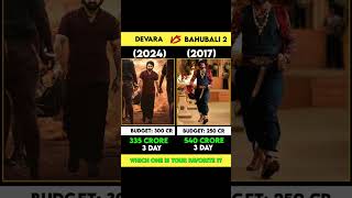 Devara vs Bahubali2 Movie 2nd Day Collection  shorts devara devarareview bahubali2 jrntr [upl. by Friede]