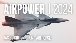 AirPower24  JAS 39 Gripen airpower jas39gripen aviation airshow [upl. by Lainahtan914]