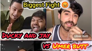 Tiktok live  Ducky and jay Fight with umer butt [upl. by Aselehc949]