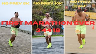 i ran a marathon for the first time without any previous experience [upl. by Witty]