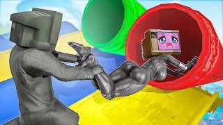 💖TV Woman 🍭 CANDY LOVE STORY 💋 TV Woman amp TV Man vs Skibidi Toilet in Garrys mod🌹 [upl. by Aeslehc]