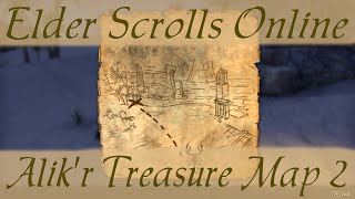 Alikr Treasure Map 2 Elder Scrolls Online ESO [upl. by Revkah]