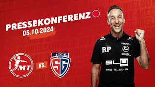 Pressekonferenz vom 05102024 MT Melsungen vs SG BBM Bietigheim  MT Melsungen 2023  2024 [upl. by Florine65]