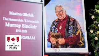 Murray Sinclair honoured at Winnipeg memorial [upl. by Sartin537]