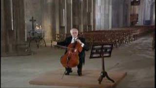 Rostropovich Plays Bach 4ii Allemande [upl. by Derfniw]