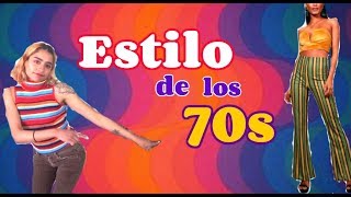 MODA DE LOS 70 PARA MUJERES  como vestir moda setentera [upl. by Okun]