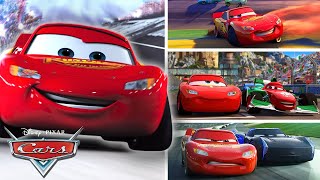 Lightning McQueens Most Competitive Moments  Pixar Cars [upl. by Rialcnis]