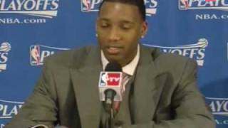 Tmac asks about Deron Williams name [upl. by Ahsekyt]