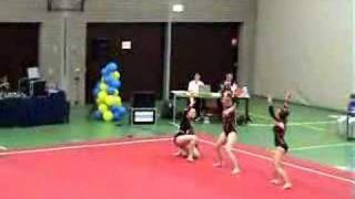 ACROGYM WEDSTRIJD VOLKEL TRIO SENIOREN VAASSEN [upl. by Anyela]