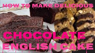 How to make delicious chocolate English cake [upl. by Ailemac]