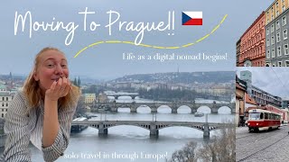 Moving to Prague  Solo Travel Diaries [upl. by Naara]