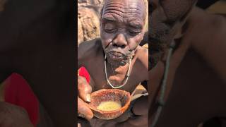 Its🔥 Delicious soups😋 Hadzabe Old man enjoying eating meal Very amazing lifestyleculture [upl. by Busiek285]