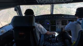 NerveWracking Cockpit Descent into Paro’s Runway 15  Bhutan Airlines A319 [upl. by Schoening]