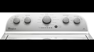 How to do a Whirlpool Cabrio washer reset amp recalibration [upl. by Niawd]