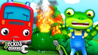 Fire Call Fiona The Fire Truck  Geckos Garage  Trucks For Children  Cartoons For Kids [upl. by Patrick454]