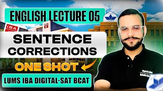 IBA LUMS DIGITAL SAT ENGLISH  SENTENCE CORRECTION  GRAMMAR  LECTURE 05 [upl. by Itram]