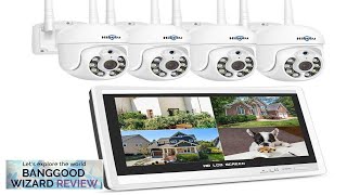 Hiseeu 4HD205 5MP WiFi CCTV PTZ Camera Security System Kit 10CH 12 Review [upl. by Collayer431]