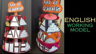 Articles TLM Working Model  How To Make English TLM  Articles in English  School Exhibition model [upl. by Enhpad]