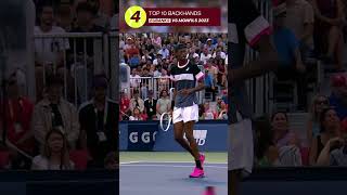 🌟 EUBANKS EPIC BACKHAND 4 Top Backhands at NBO 2023 🎾 [upl. by Apthorp745]