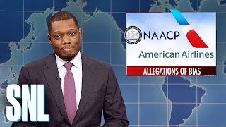 Weekend Update on American Airlines Racial Bias  SNL [upl. by Assele]