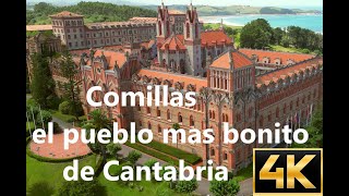 Comillas el pueblo mas bonito de Cantabria visto por un dron [upl. by Novyert301]