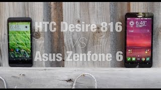 HTC Desire 816 vs Asus Zenfone 6  Quick Comparison [upl. by Canon]