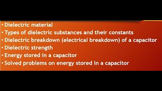 dielectric and energy stored in capacitor [upl. by Malvin2]