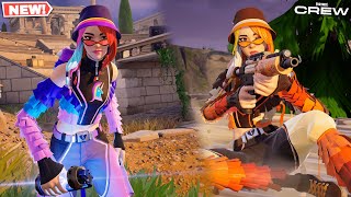 Fortnite February 2024 Crew Pack Lana Llane Skin GAMEPLAY [upl. by Tychonn]