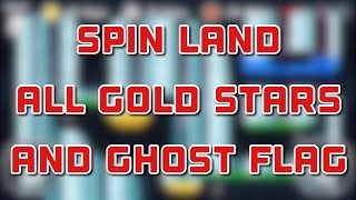 Flappy Golf 2  Spin Land  All Gold Stars and Ghost Flag [upl. by Pascha]